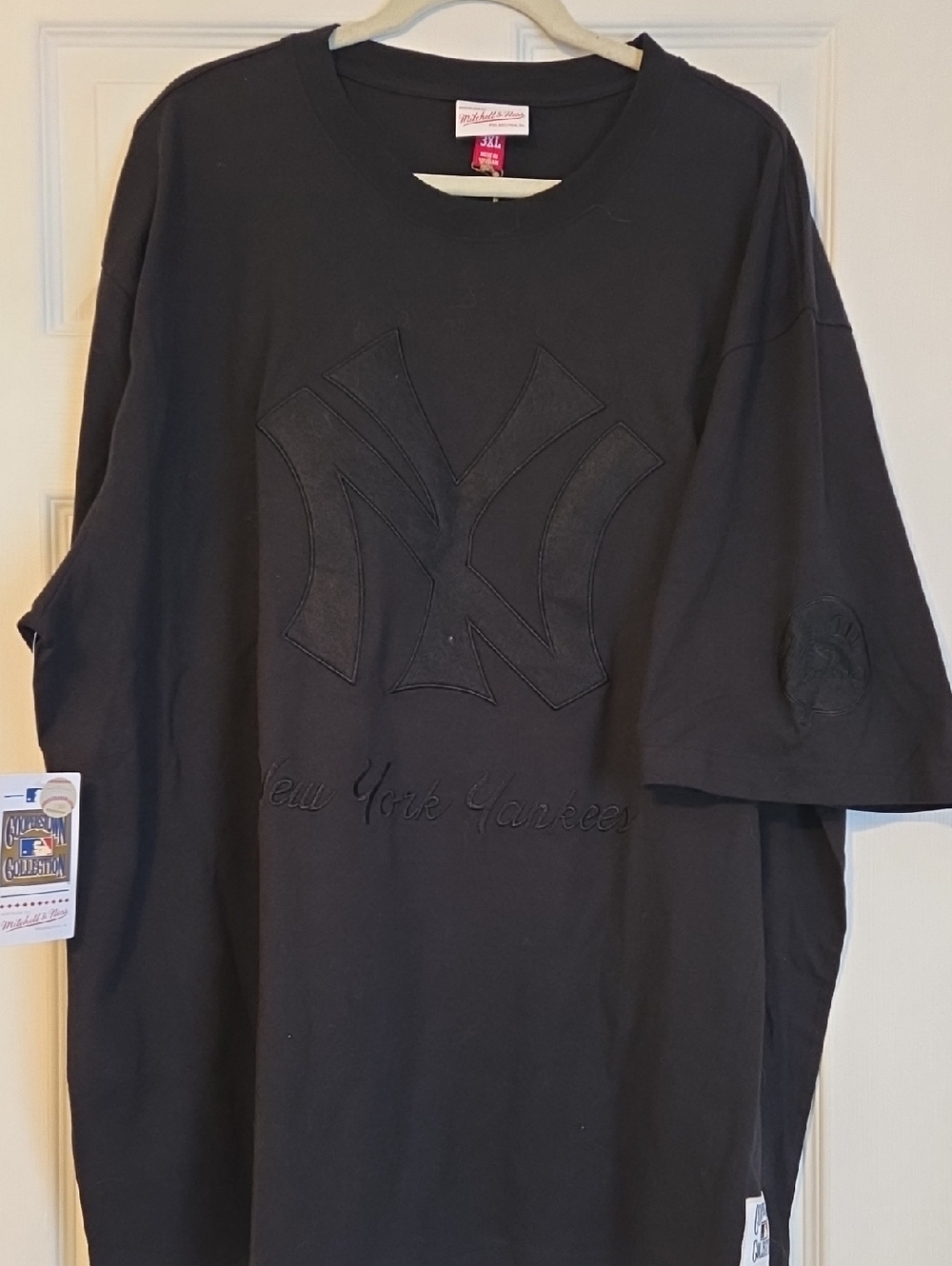 Mitchell & Ness Black New York Yankees Short Sleeve Tee